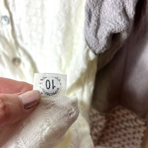 Margaret winters button‎ up sweater women’s large - Picture 7 of 9